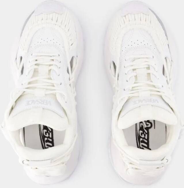 Versace Low-Top Sneakers Low Top Sneakers Leather White in wit