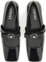 Versace Patent Leather Ballerina "Gianni Ribbon" in zwart - Thumbnail 4