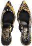 Versace Jeans Couture Barok Print Zwarte Décolleté Multicolor Dames - Thumbnail 7