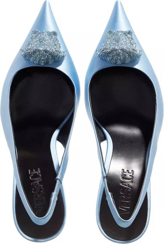 Versace Pumps & high heels La Medusa Satin Slingsback Pumps in blauw