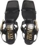 Versace Jeans Couture Barok Gesp Hoge Hak Sandalen Black Dames - Thumbnail 13