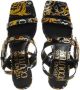 Versace Jeans Couture Multicolor Barok Print Hoge Hak Sandalen Multicolor Dames - Thumbnail 15