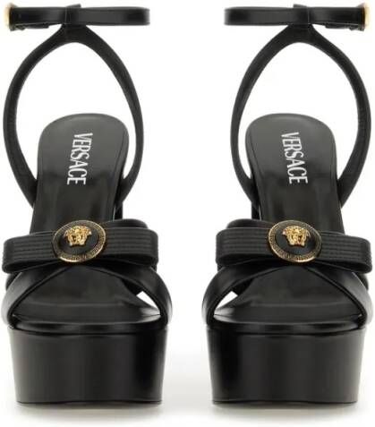 Versace Sandalen "Gianni Ribbon" Sandals in zwart