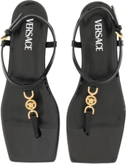 Versace Sandalen Low Sandal "Medusa '95" in zwart