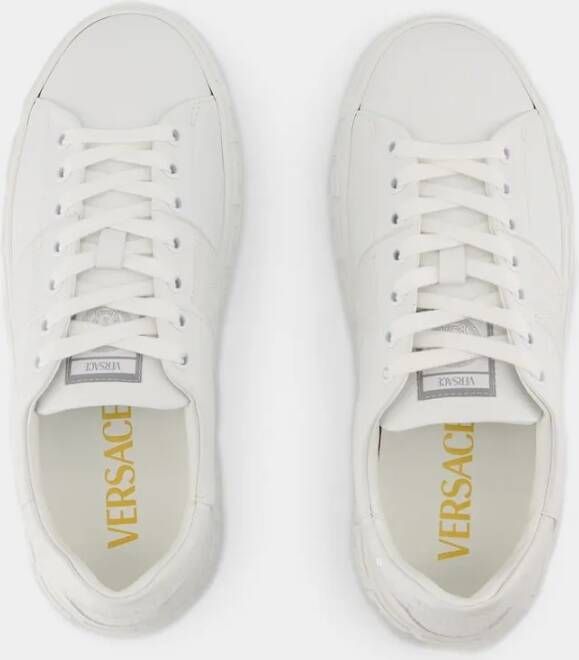 Versace Low-Top Sneakers Cotton White in wit