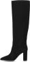 Via Roma 15 Boots SCHWARZ WILDLEDER HOHER STIEFEL MIT AB in zwart - Thumbnail 4