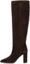 Via Roma 15 Boots Dark Brown Suede Heeled High Boot in bruin - Thumbnail 6