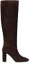 Via Roma 15 Boots Dark Brown Suede Heeled High Boot in bruin - Thumbnail 7