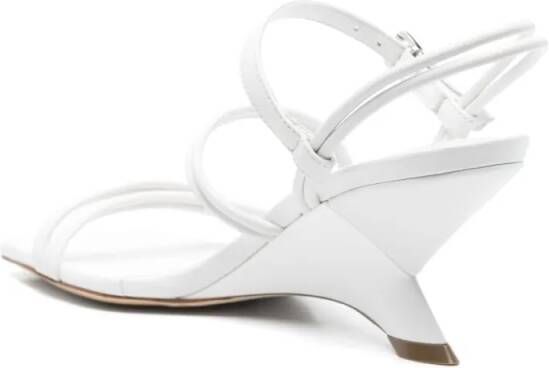 Vic Matié Sandalen White Leather Sandal in wit