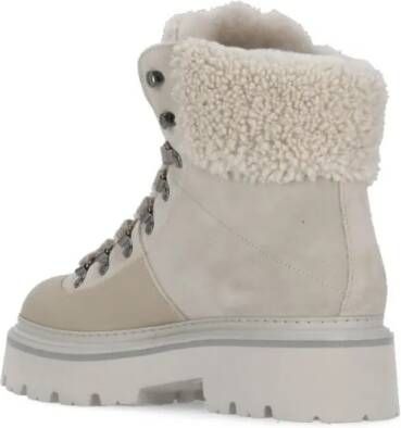Woolrich Boots Hiking Logger Ankle Boots in beige