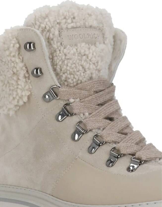 Woolrich Boots Hiking Logger Ankle Boots in beige