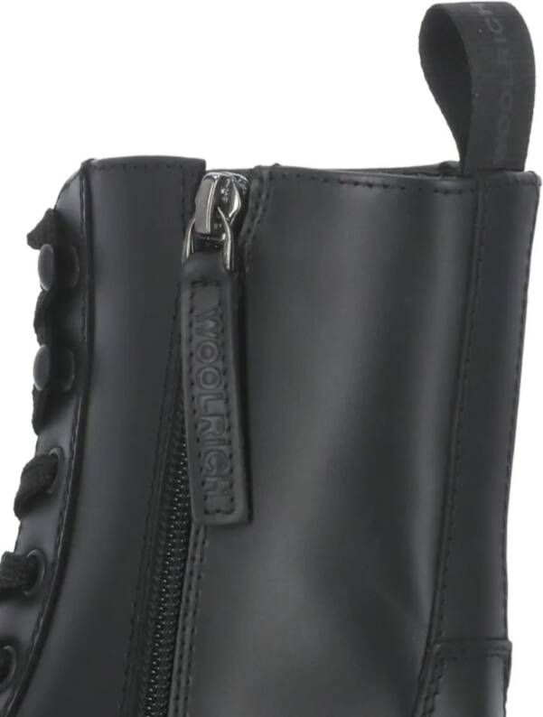 Woolrich Boots Leather Boots in zwart