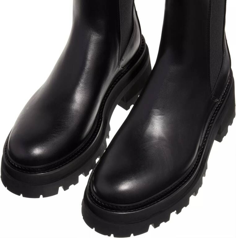 Zadig & Voltaire Boots & laarzen Ride Chelsea Semy-Shiny Calfskin in zwart