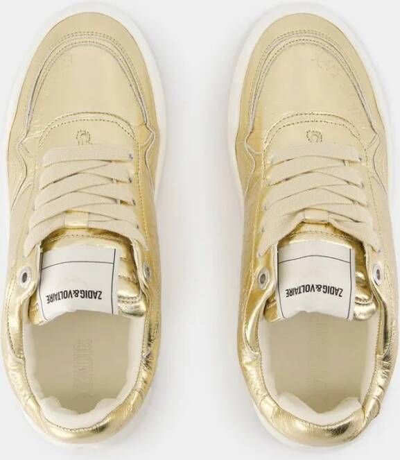 Zadig & Voltaire Low-Top Sneakers Wings Sneakers Leather Gold in goud