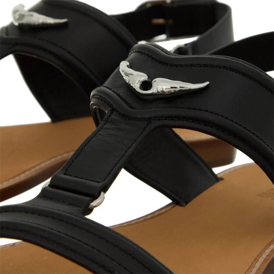 Zadig & Voltaire Sandalen Caprese Wings Leather in zwart