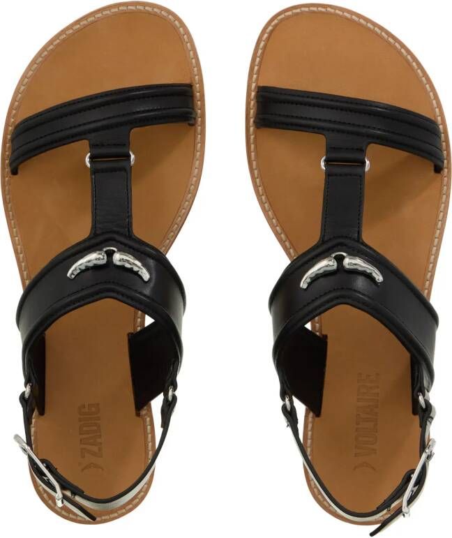 Zadig & Voltaire Sandalen Caprese Wings Leather in zwart