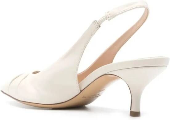 Fabiana Filippi Hoge hakken Pointed Toe Slingback Shoes in beige