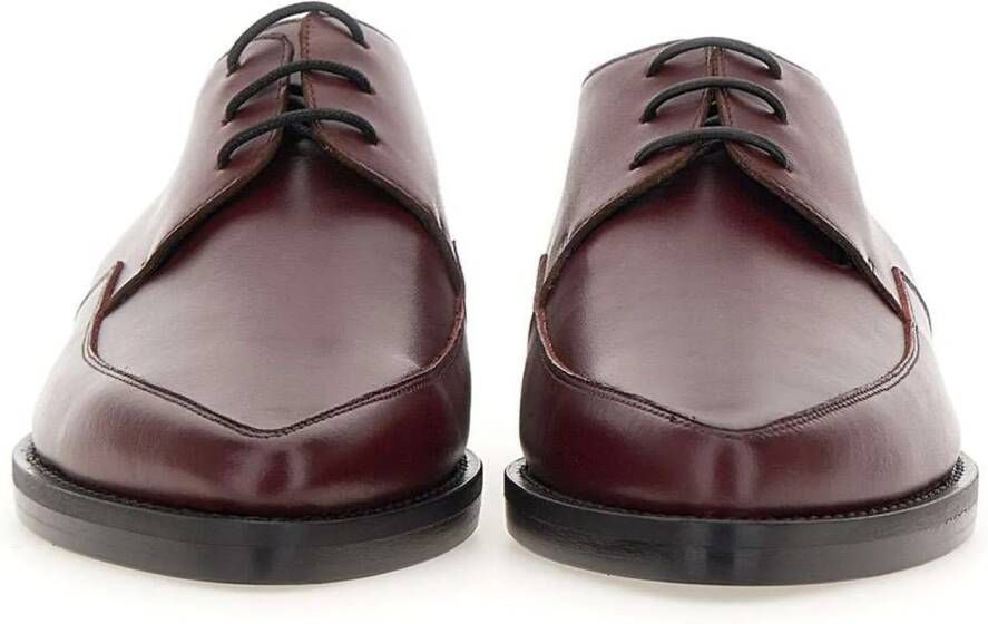Fabiana Filippi Low-Top Sneakers Flat Shoes Bordeaux Red in rood
