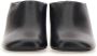 Fabiana Filippi Zwarte Leren Hakken Sabot Black Dames - Thumbnail 2