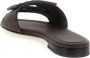 Fendi 'Baguette' Slides in zwart - Thumbnail 1