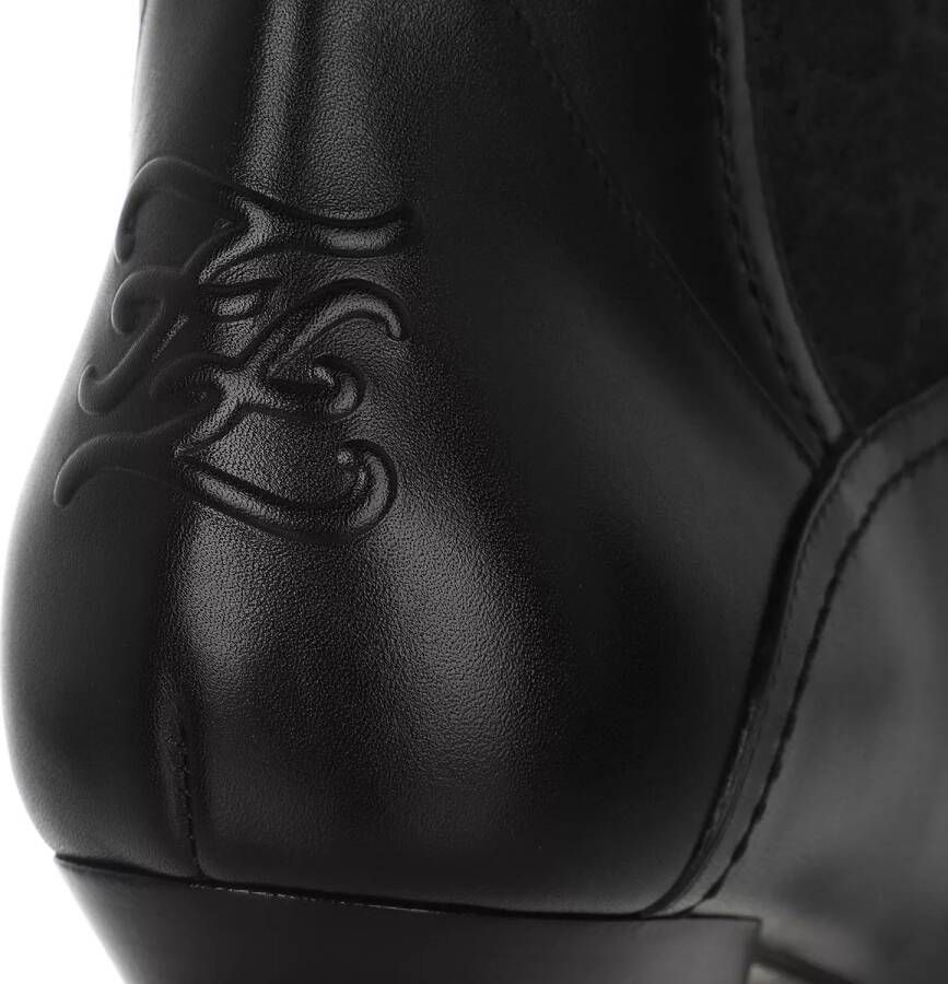 Fendi Boots & laarzen FF Karligraphy Motif Ankle Boots in zwart