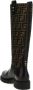 Fendi Logo Plaque Leren Laarzen Black Dames - Thumbnail 2