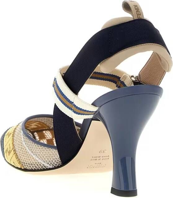 Fendi Hoge hakken 'Colibrì' Slingback in meerkleurig