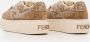Fendi Low-Top Sneakers Brown Fabric And Denim Blend Sneakers in bruin - Thumbnail 2