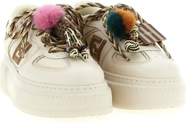 Fendi Low-Top Sneakers ' Match' Sneakers in beige
