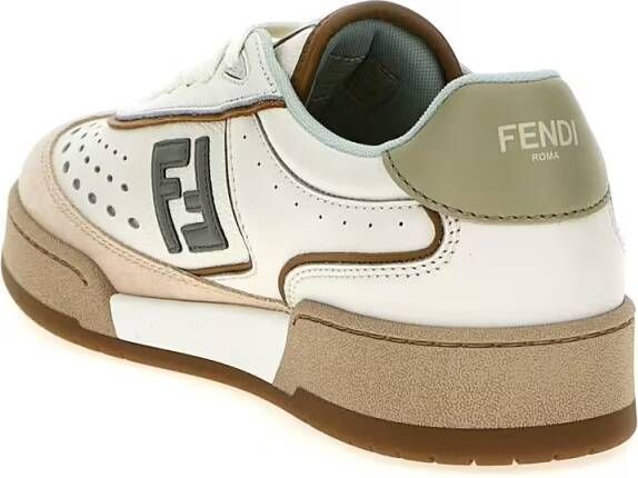 Fendi Low-Top Sneakers ' Match' Sneakers in wit