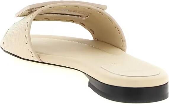 Fendi Sandalen 'Baguette' Slides in beige