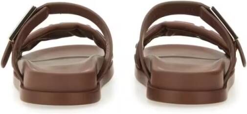 Fendi Sandalen "Feel" Slide Sandal in bruin