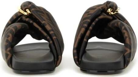 Fendi Sandalen "Feel" Slide Sandal in bruin