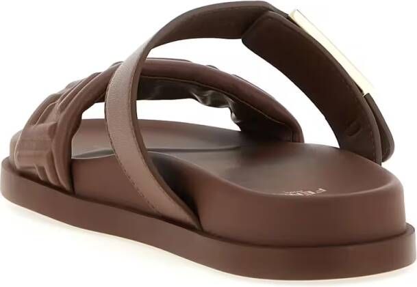 Fendi Logoed Leren Sandalen met FF Detail - Foto 2
