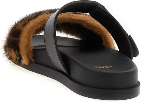 Fendi Sandalen ' Feel' Slides in zwart