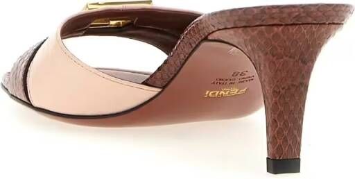 Fendi Sandalen Ffold' Slides in meerkleurig