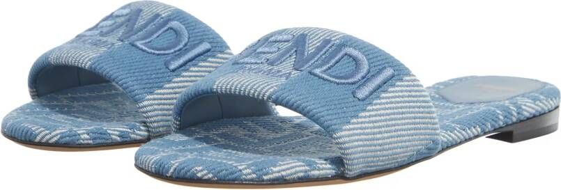 Fendi Sandalen Slide Shoes in blauw