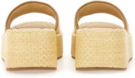 Fendi Sandalen " Sunshine" Flatform Slide Sandal in beige