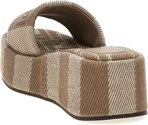 Fendi Sandalen ' Sunshine' Slides in bruin
