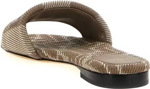Fendi Sandalen ' Sunshine' Slides in bruin