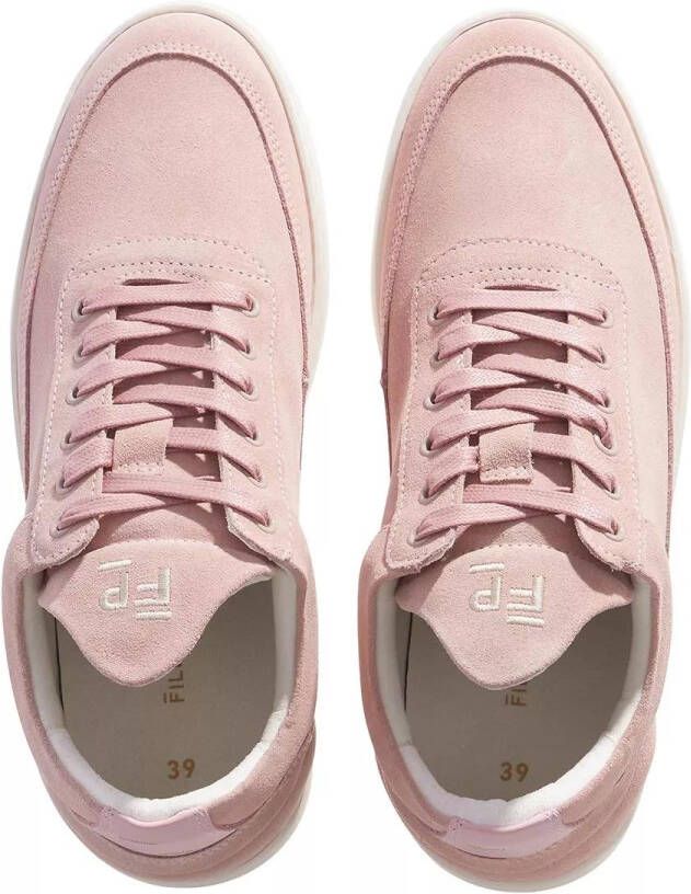 Filling Pieces Sneakers Low Top Suede in poeder roze
