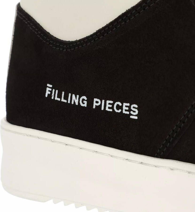 Filling Pieces Sneakers Mid Court Suede in zwart