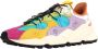 Flower Mountain Low-Top Sneakers Multicolored Suede And Technical Fabric Sneakers in meerkleurig - Thumbnail 1