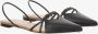 FRANCESCO RUSSO Sandalen Flat Leather Pumps in zwart - Thumbnail 1