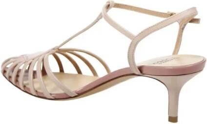FRANCESCO RUSSO Sandalen Pointed Toe Sandals With Strappy Design in bruin