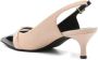 Furla Zwarte leren slingback lage hakken pumps - Thumbnail 2