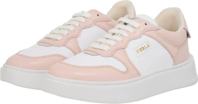 Furla Low-Top Sneakers sport Lace-Up Sneaker T.3 in poeder roze