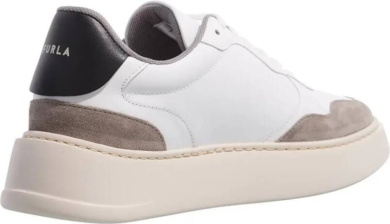 Furla Low-Top Sneakers Vitello Soft Bicolor+Tessuto Spalmato+Cr in grijs