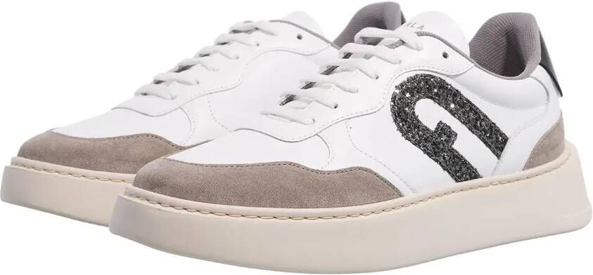 Furla Low-Top Sneakers Vitello Soft Bicolor+Tessuto Spalmato+Cr in grijs
