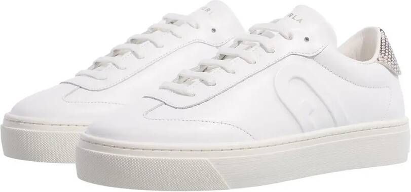 Furla Low-Top Sneakers Vitello Soft+Capra Scamosciata St.Viperi in wit
